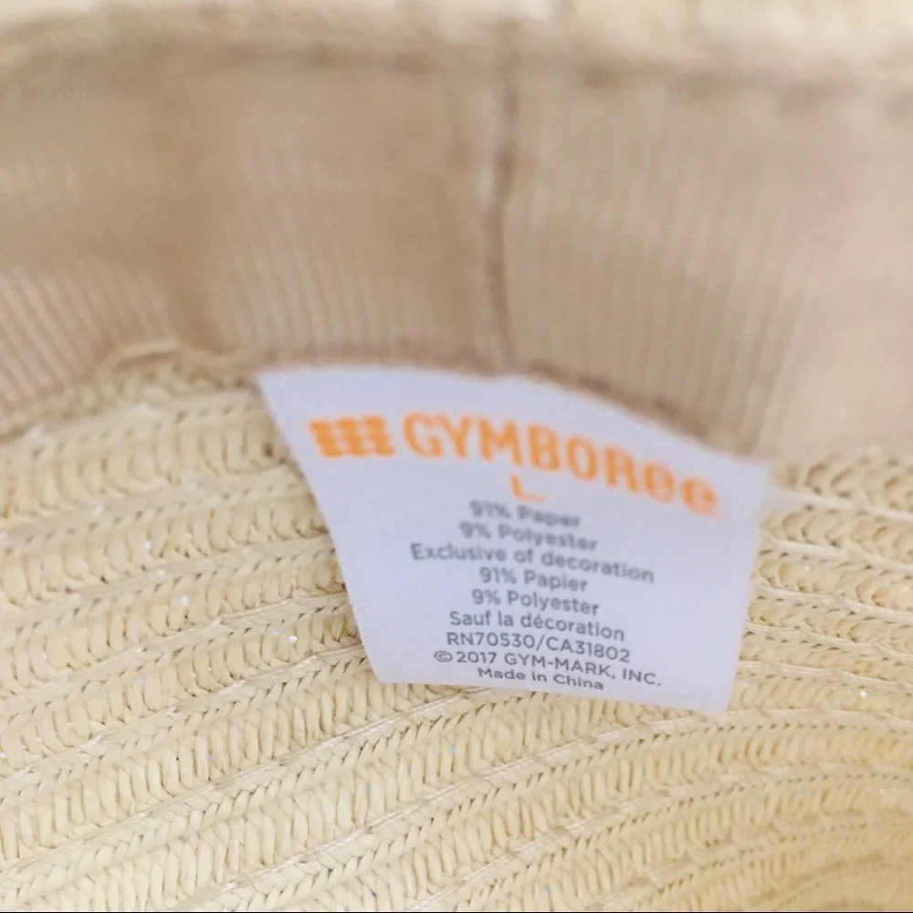 Gymboree boy’s straw fedora hat NOWT